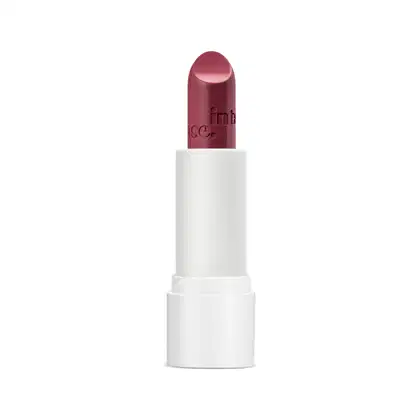 Batom de acabamento cremoso na cor rosa, em embalagem branca, da marca Intense Pop!
