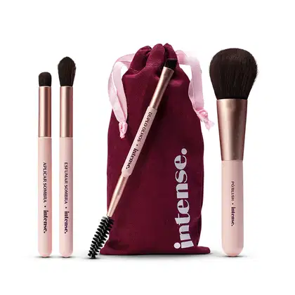Imagem do produto Kit Mini Pincéis para Maquiagem Intense (5 itens)