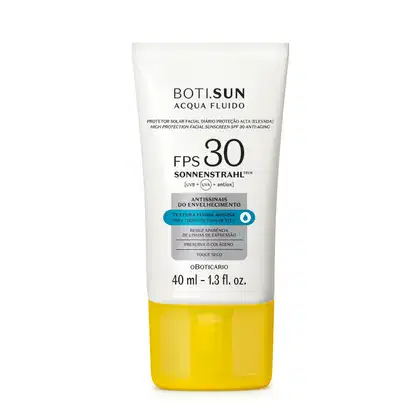 Imagem do produto Protetor Solar Facial Antissinais FPS30 BOTI.SUN Acqua Fluido 40ml