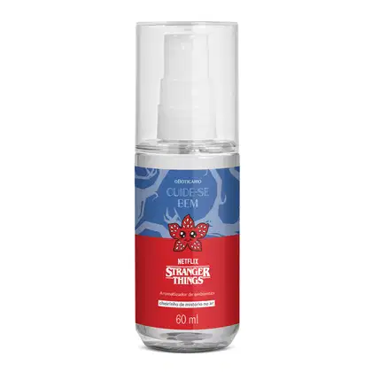 Imagem do produto o Boticário Cuide-se Bem Netflix Stranger Things  Cheirinho de Mistério no Ar - Aromatizador de Ambiente 60ml