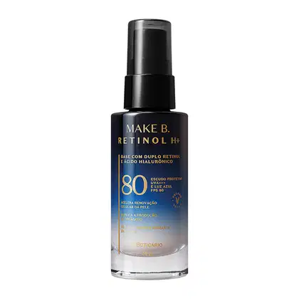 Imagem do produto Base Líquida Cor 15 com FPS 80 Make B. Retinol H+ 26g