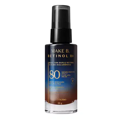 Imagem do produto Base Líquida Cor 80 com FPS 80 Make B. Retinol H+ 26g