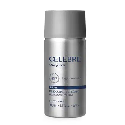 Imagem do produto Refil Celebre Sua Força Desodorante Colônia Masculino 100ml