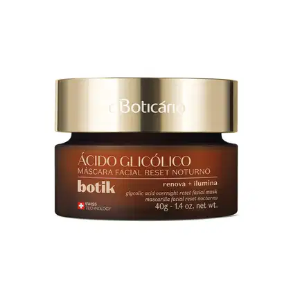 Imagem do produto Máscara Facial Reset Noturno Ácido Glicólico Botik 40g