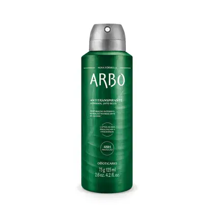 Imagem do produto Desodorante Antitranspirante Aerossol Arbo 75g/125ml