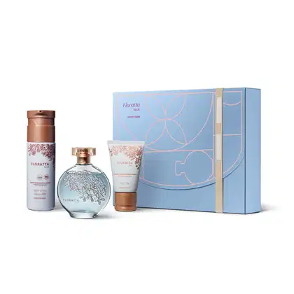 Imagem do produto Kit Presente Floratta Blue: Desodorante Colônia 75ml + Loção Corporal 200ml + Creme para Mãos 50g