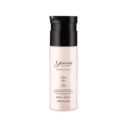 Imagem do produto Creme Hidratante Desodorante Corporal Glamour Secrets Black 200ml