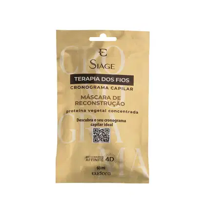 Imagem do produto Sachet Máscara De Reconstrução Siàge Terapia dos Fios Cronograma Capilar 60ml