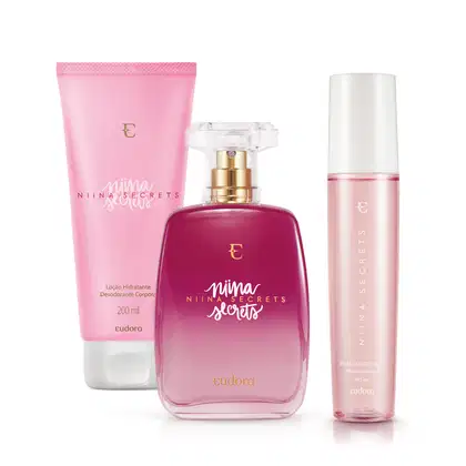 Imagem do produto Conjunto Niina Secrets Eudora Feminino - Desodorante Colônia 100ml + Hidratante Desodorante 200ml + Bruma Facial 110ml