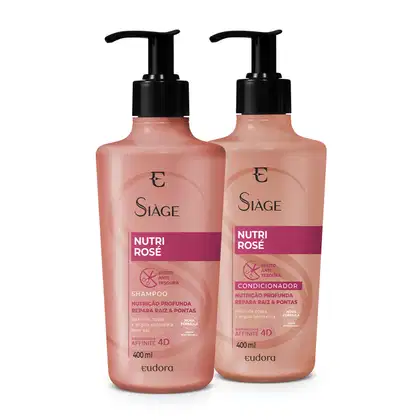 Imagem do produto Combo Siàge Nutri Rosé: Shampoo 400ml + Condicionador 400ml