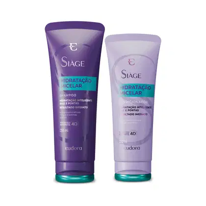 Imagem do produto Combo Siàge Hidratação Micelar: Shampoo 250ml + Condicionador 200ml