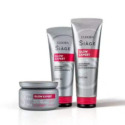 Imagem do produto Combo Siàge Glow Expert: Shampoo 250ml + Condicionador 200ml + Máscara Capilar 250g