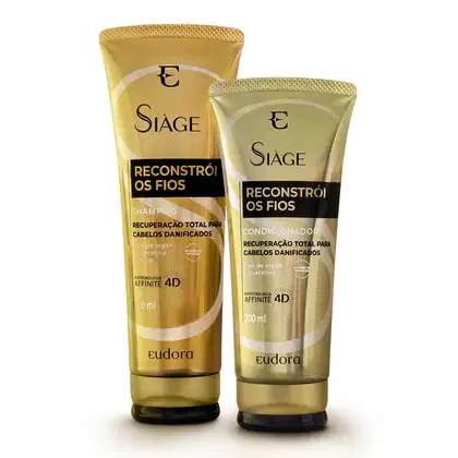 Imagem do produto Combo Siàge Reconstrói os Fios: Shampoo 250ml + Condicionador 200ml