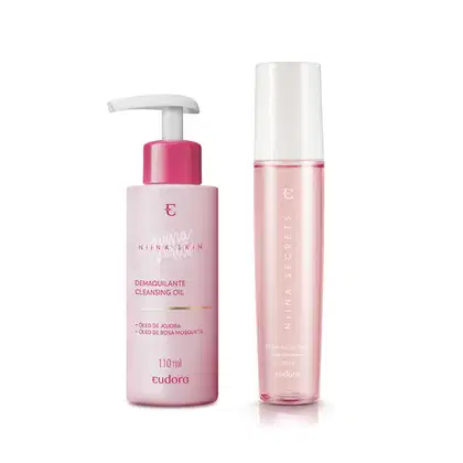 Imagem do produto Combo Niina Secrets Skin: Bruma Facial 110ml + Demaquilante Cleasing Oil 110ml