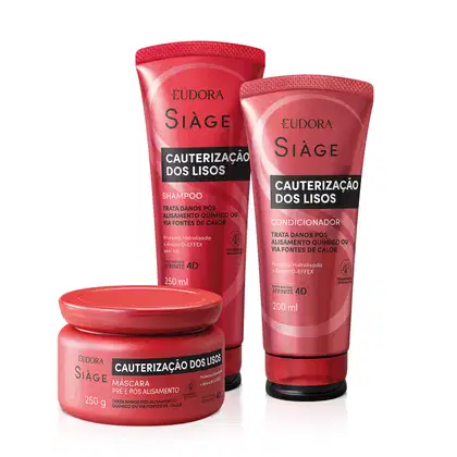 Imagem do produto Kit Eudora Siàge Cauterização dos Lisos (3 Produtos)