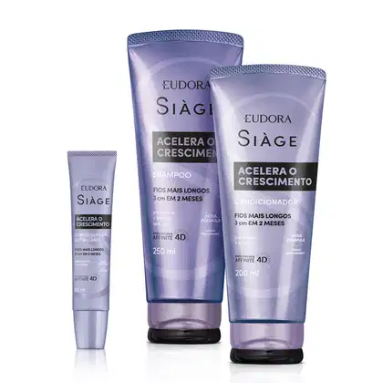 Imagem do produto Kit Eudora Siàge Acelera o Crescimento Super (3 Produtos)