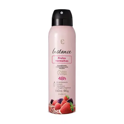Imagem do produto Desodorante Antitranspirante Aerossol Instance Frutas Vermelhas 150ml/90g