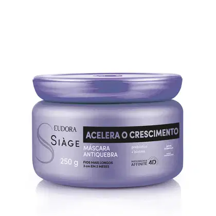 Imagem do produto Eudora Siàge Acelera o Crescimento - Máscara Capilar 250g