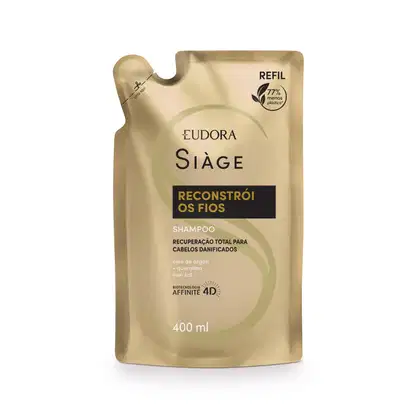 Imagem do produto Eudora Siàge Reconstrói os Fios Refil - Shampoo 400ml