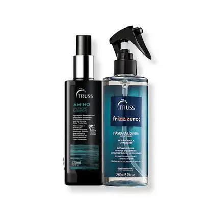 Imagem do produto Kit TRUSS Frizz Zero Spray Frizz e Protetor Térmico Amino para Cabelos com Frizz