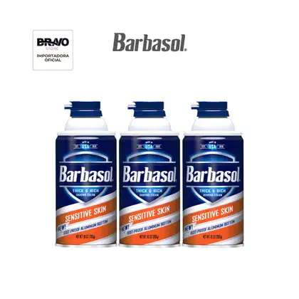 Imagem do produto Kit Espuma de Barbear Barbasol Sensitive - 283g (com 3 unids)