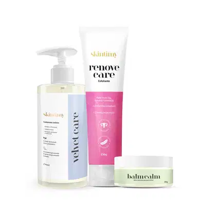 Imagem do produto Skintimy Kit Velvet Care + Balm Calm + Renove Care | Higiene, Hidratação e Alívio Íntimo