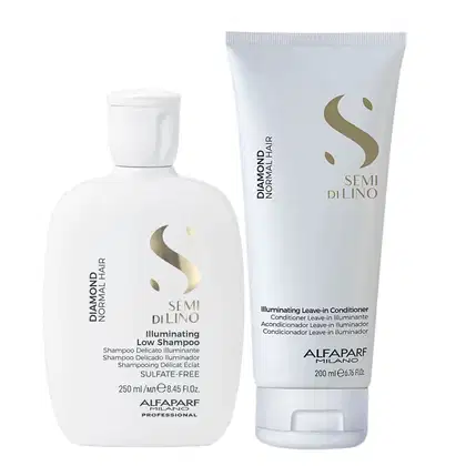 Imagem do produto Kit Alfaparf Semi Di Lino Diamond - Shampoo 250ml + Leave in 200ml