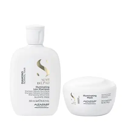 Imagem do produto Kit Alfaparf Semi Di Lino Diamond - Shampoo 250ml + Máscara 200ml