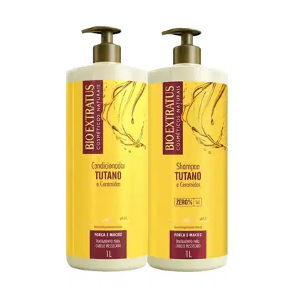 Imagem do produto Kit Força e Maciez Bio Extratus Tutano Shampoo 1 Litro + Condicionador 1 Litro