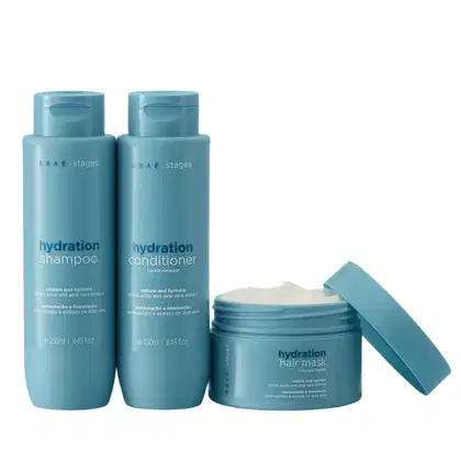 Imagem do produto Braé Stages Hydration - Condicionador + Shampoo + Máscara