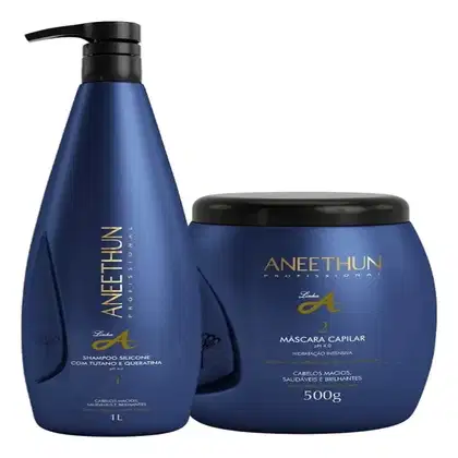 Imagem do produto Kit Aneethun Linha A - Shampoo 1L + Máscara 500g
