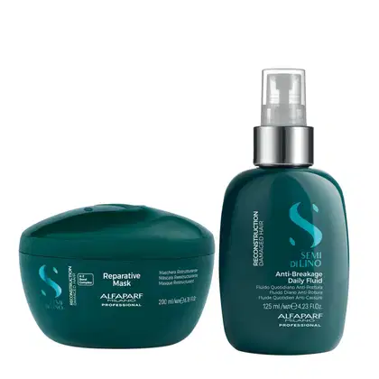 Imagem do produto Kit Alfaparf Semi Di Lino Reconstruction - Máscara 200ml + Fluído 125ml