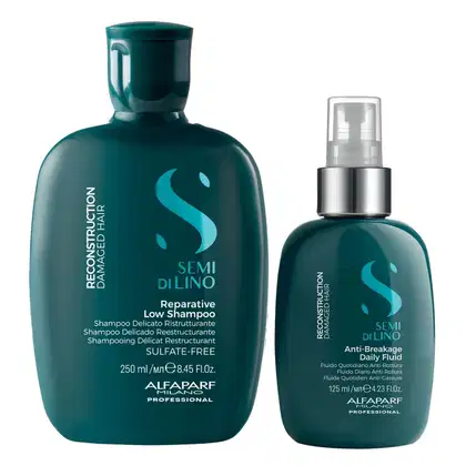 Imagem do produto Kit Alfaparf Semi Di Lino Reconstruction - Shampoo 250ml + Fluído 125ml