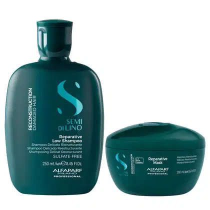Imagem do produto Kit Alfaparf Semi Di Lino Reconstruction - Shampoo 250ml + Máscara 200ml