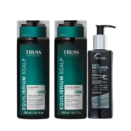 Imagem do produto Kit Truss Equilibrium Scalp - Shampoo 1L + Condicionador 1L + Máscara 150g + Frizz Zero Máscara Líquida 260ml