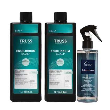 Imagem do produto Kit Truss Equilibrium Scalp - Shampoo 1L + Condicionador 1L + Frizz Zero Máscara Líquida 260ml