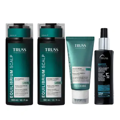 Imagem do produto Kit Truss Equilibrium Scalp - Shampoo 300ml + Condicionador 300ml + Máscara 150g + Amino Liponutriente 225ml