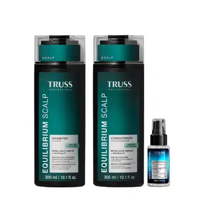 Imagem do produto Kit Truss Equilibrium Scalp - Shampoo 300ml + Condicionador 300ml + Uso Obrigatório Óleo 30ml