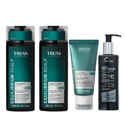 Imagem do produto Kit Truss Equilibrium Scalp - Shampoo 300ml + Condicionador 300ml + Máscara 150g + Hair Protector 250ml