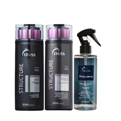 Imagem do produto Kit Truss Structure - Shampoo 300ml + Condicionador 300ml+ Frizz Zero 260ml