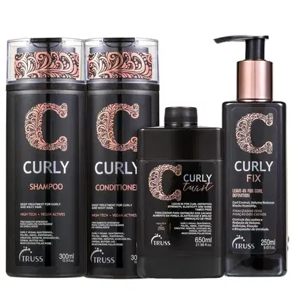 Imagem do produto Kit Truss Curly - Shampoo 300ml + Condicionador 300ml + Leave-In Twist 650ml + Leave-In Fix 250ml