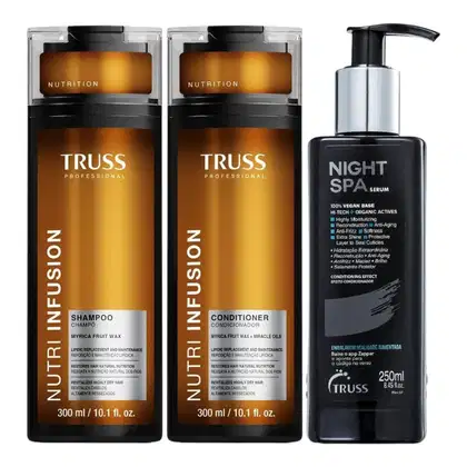 Imagem do produto Kit Truss Curly - Shampoo Low-Poo 300ml + Condicionador 300ml + Máscara Specific 180g + Uso Obrigatório 260ml