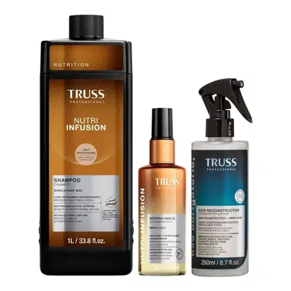 Imagem do produto Kit Truss Nutri Infusion - Shampoo 1L + Óleo 60ml + Uso Obrigatório Spray 260ml