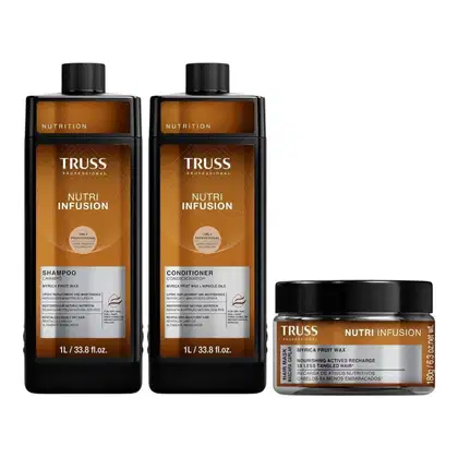 Imagem do produto Kit Truss Nutri Infusion - Shampoo 1L + Condicionador 1L + Máscara 180g