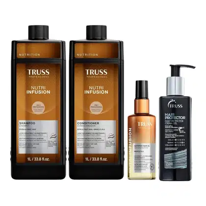 Imagem do produto Kit Truss Nutri Infusion - Shampoo 1L + Condicionador 1L + Óleo 60ml + Hair Protector 250ml