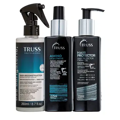 Imagem do produto Kit Truss - Uso Obrigatório 260ml + Finalizador Amino 225ml + Hair Protector 250ml