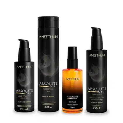Imagem do produto Kit Aneethun Absolute Oil - Shampoo 300ml + Finalizador 210ml + Umectante 110ml + Óleo 55ml