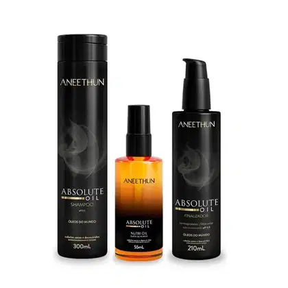 Imagem do produto Kit Aneethun Absolute Oil - Shampoo 300ml + Finalizador 210ml + Óleo 55ml