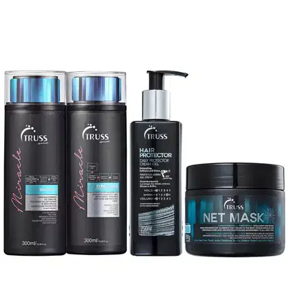 Imagem do produto Kit Truss Miracle Shampoo + Condicionador + Hair Protector + Net Mask