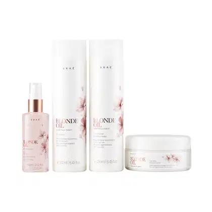 Imagem do produto Kit Braé Blonde Oil By Ana Paula Siebert - Shampoo 250ml + Condicionador 250ml + Máscara 200g + Óleo 60ml
